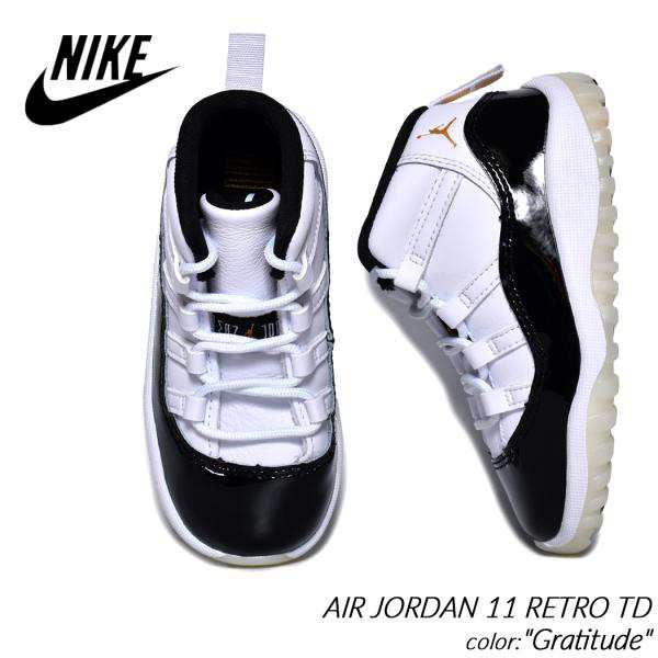 NIKE AIR JORDAN 11 RETRO TD Gratitude ナイキ エア ジョーダン ベビー スニーカー ( 白 黒 ブラック  BABY キッズ KIDS 378040-170 )の通販はau PAY マーケット - PRECIOUS PLACE | au PAY  マーケット－通販サイト