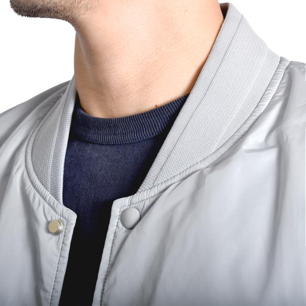 REIGNING CHAMP Nylon Taffeta Stadium Jacket GREY レイニング