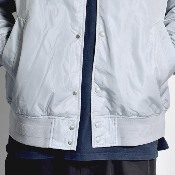 REIGNING CHAMP Nylon Taffeta Stadium Jacket GREY レイニング