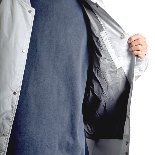 REIGNING CHAMP Nylon Taffeta Stadium Jacket GREY レイニング
