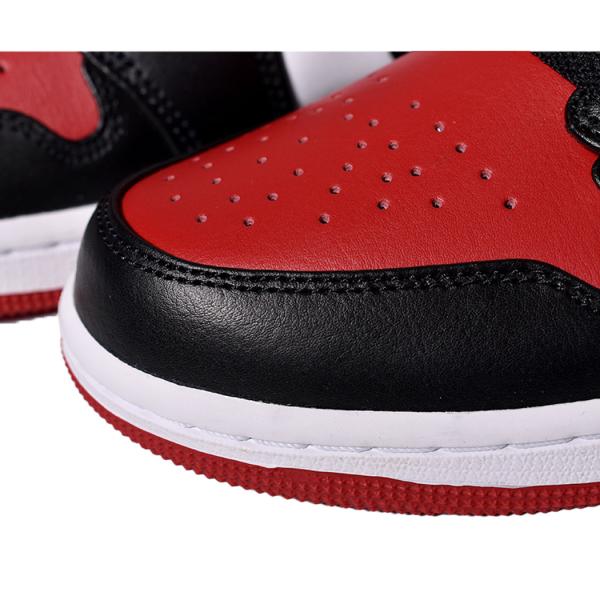 NIKE AIR JORDAN 1 LOW Bred Toe ナイキ エア ジョーダン ロー スニーカー ( ブレッド 赤 レッド 黒 ブラック メンズ 553558-161 )