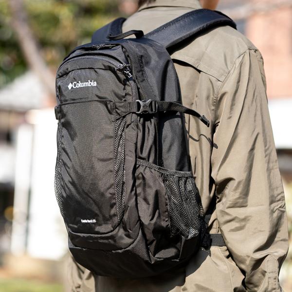 Columbia CASTLE ROCK 25L BACKPACK 2 BLACK CHALK Dark Pulm 