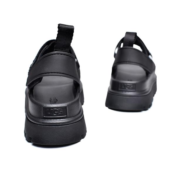 UGG W GOLDENGLOW BLACK アグ ウィメンズ ゴールデングロウ サンダル スライド レディース ( 黒 ブラック 厚底 ストラップ 1152685 )_2
