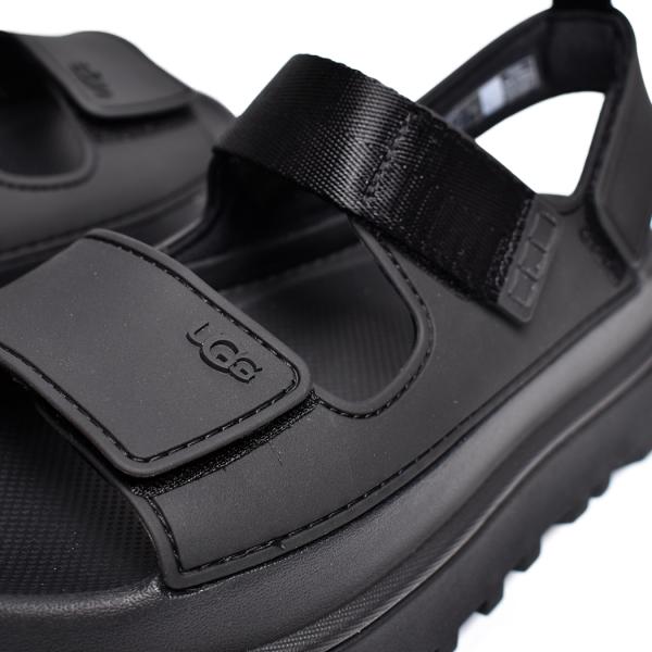 UGG W GOLDENGLOW BLACK アグ ウィメンズ ゴールデングロウ サンダル スライド レディース ( 黒 ブラック 厚底 ストラップ 1152685 )_4