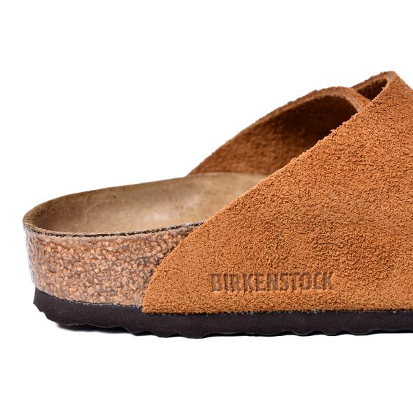 BIRKENSTOCK Zurich サンダル 36 ブラウン Zurich Suede Soft Footbed 【レギュラー幅】 ユニセックス