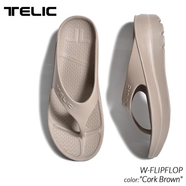 TELIC W-FLIPFLOP Cork Brown テリック ダブル フリップフロップ サンダル ( SANDAL トング スライド 茶色 ブラウン リカバリーサンダル 4550557776232 )の通販は 6,970円