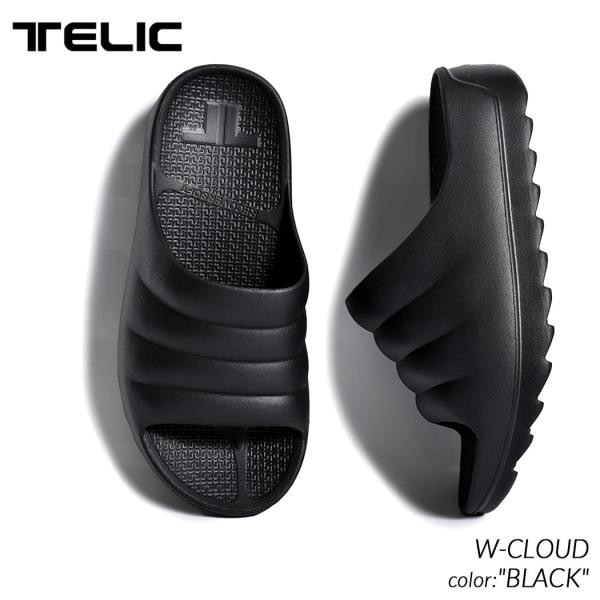 TELIC W-CLOUD BLACK テリック ダブル クラウド サンダル ( SANDAL スライド SLIDE 黒 ブラック リカバリーサンダル レディース ウィメン