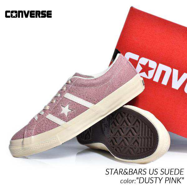 CONVERSE STAR&BARS US SUEDE DUSTY PINK コンバース スター&バーズ スエード スニーカー ( スエード ピンク メンズ 35200740 )