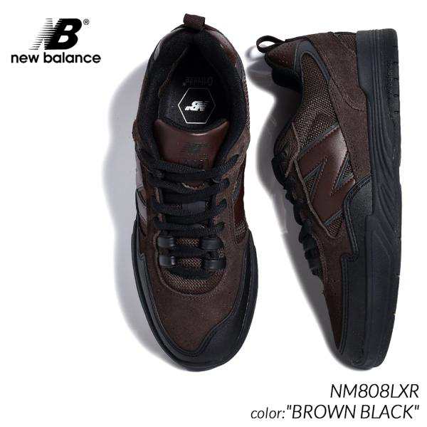 海外限定 NEW BALANCE NUMERIC NM808LXR BROWN BLACK ニューバランス ヌメリック スニーカー ( 日本未発売 茶色 ブラウン 黒 ブラック メ