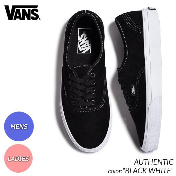 VANS バンズ オーセンティック スニーカー AUTHENTIC "BLACK WHITE" ( ヴァンズ 黒 ブラック スエード 国内正規品 VN0A2Z3ZBM8 )の通販は 7,744円