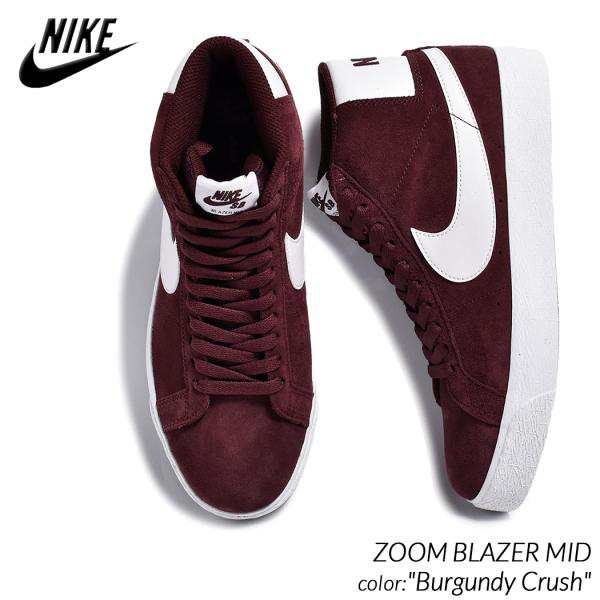 海外限定 ナイキ ズーム ブレーザー ミッド スニーカー NIKE SB ZOOM BLAZER MID Burgundy Crush ( 日本未発売 赤 レッド バーガンディ