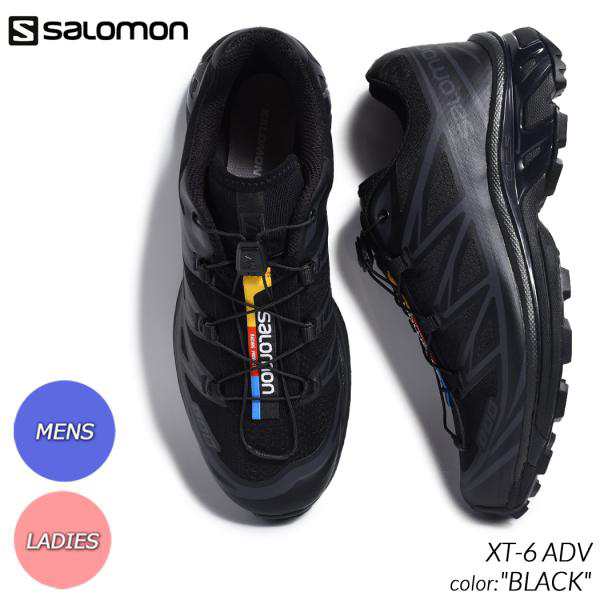 SALOMON XT-6 ADV BLACK サロモン スニーカー ( 黒 ブラック シューズ 靴 メンズ レディース ウィメンズ L41086600 )