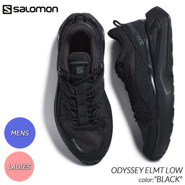 SALOMON サロモン オデッセイ エレメント ロー スニーカー ODYSSEY ELMT LOW BLACK ( 黒 ブラック シューズ 靴 L47376600 )