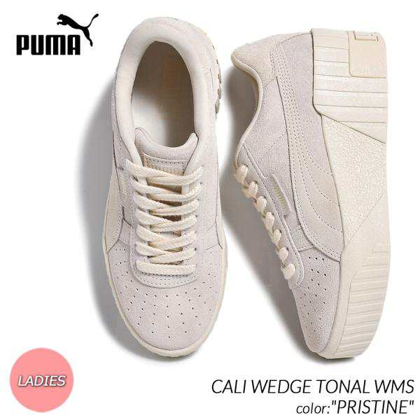 PUMA プーマ トーナル カリウェッジ ウィメンズ レディース スニーカー CALI WEDGE TONAL WMS PRISTINE ( ベージュ beige 厚底 385248-01