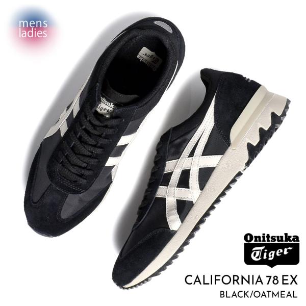 Onitsuka Tiger オニツカタイガー カリフォルニア スニーカー CALIFORNIA 78 EX BLACK/OATMEAL ( 黒 ブラック メンズ レディース 1183A355-002 )の通販は