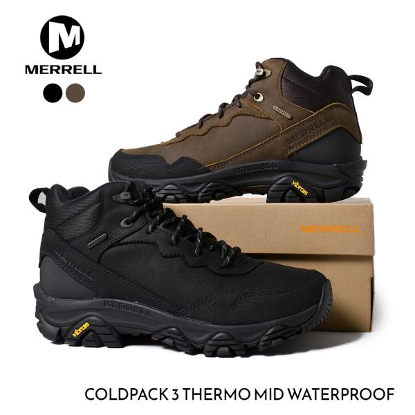 MERRELL メレル コールドパック サーモ ミッド スニーカー COLDPACK 3 THERMO MID WATERPROOF BLACK Earth ( 国内正規品 ブーツ )