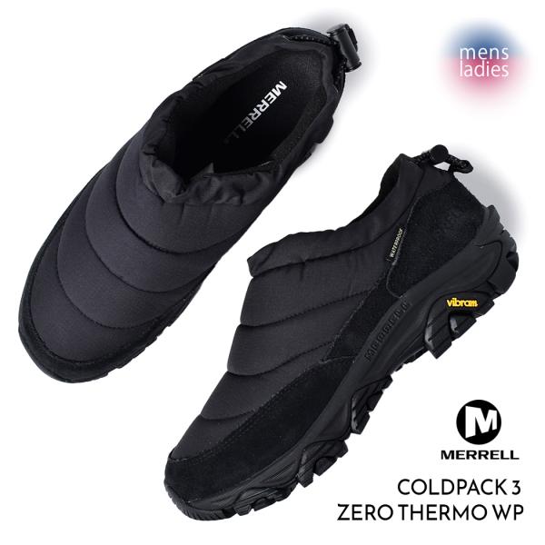 MERRELL メレル コールドパック ゼロ サーモ ブーツ COLDPACK 3 ZERO THERMO WP BLACK ( 国内正規品 スノーブーツ メンズ レディース J5006755 )