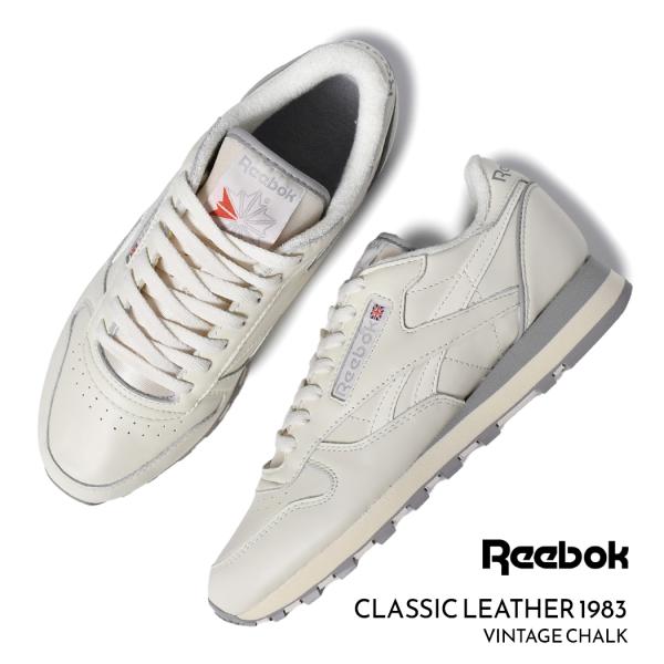 Reebok リーボック クラシック レザー ヴィンテージ スニーカー CLASSIC LEATHER 1983 VINTAGE VINTAGE CHALK ( 国内正規品 100202781 )