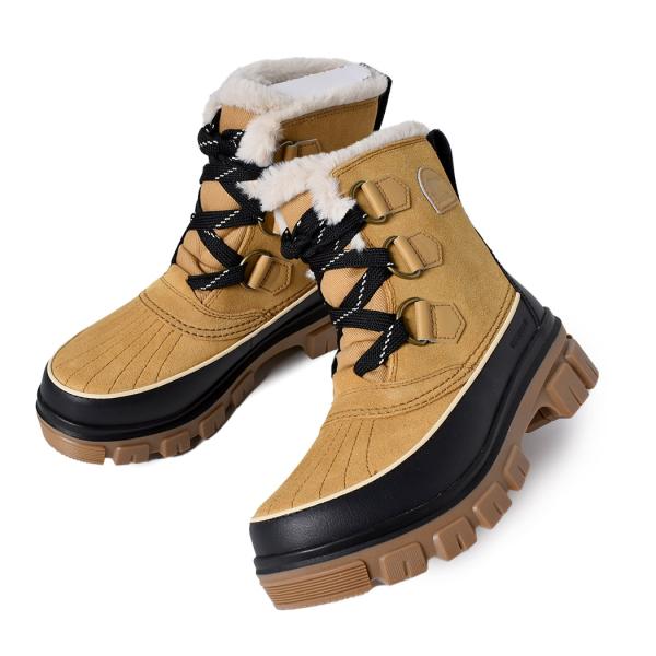SOREL ソレル ティボリ5 ブーツ TIVOLI V WATERPROOF CURRY/BLACK ( 国内正規品 ベージュ キャメル レディース ウィメンズ BOOTS 防水 NL5113-373 )_5
