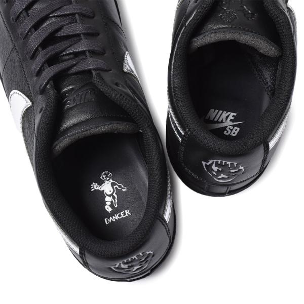 DANCER SKATEBOARDS × NIKE SB ナイキ ズーム ブレーザー ロー スニーカー ZOOM BLAZER LOW QS BLACK SILVER 黒 HJ6703-001_7