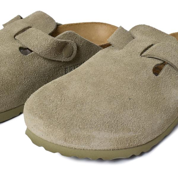 BIRKENSTOCK ビルケンシュトック ボストン スエード レディース サンダル BOSTON SUEDE ( NARROW FIT ) Faded Khaki カーキ 1025844_3