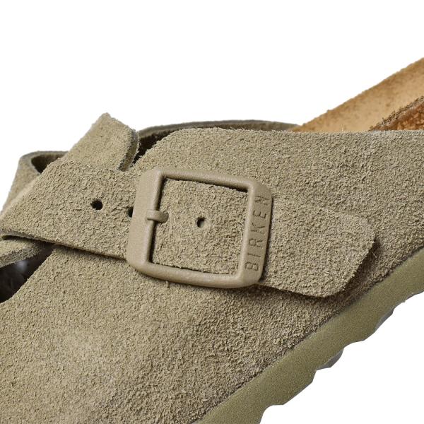 BIRKENSTOCK ビルケンシュトック ボストン スエード レディース サンダル BOSTON SUEDE ( NARROW FIT ) Faded Khaki カーキ 1025844_4