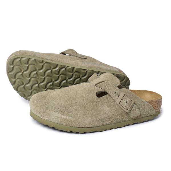 BIRKENSTOCK ビルケンシュトック ボストン スエード レディース サンダル BOSTON SUEDE ( NARROW FIT ) Faded Khaki カーキ 1025844_5