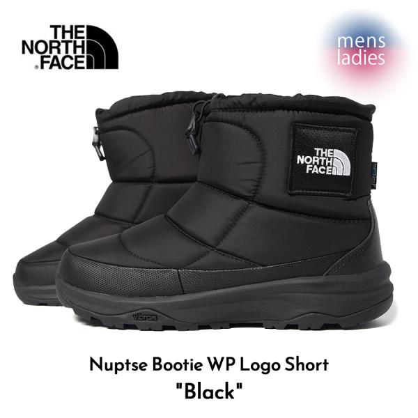 THE NORTH FACE ザ ノースフェイス ヌプシ ブーツ ショート スノーブーツ Nuptse Bootie WP Logo Short BLACK ( 黒 ブラック NF52280KW )