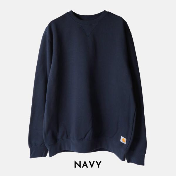 CARHARTT カーハート ミッドウェイト スウェット MIDWEIGHT CREWNECK SWEATSHIRT BLACK H.GREY NAVY ( トレーナー プルオーバー スエット K124 )