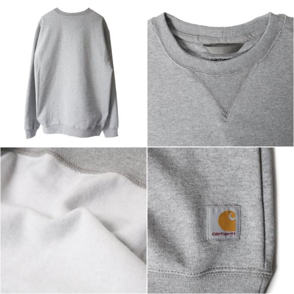 CARHARTT カーハート ミッドウェイト スウェット MIDWEIGHT CREWNECK SWEATSHIRT BLACK H.GREY NAVY ( トレーナー プルオーバー スエット K124 )