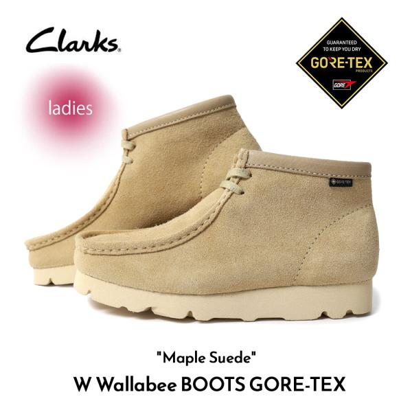 Clarks クラークス ワラビー シューズ ゴアテックス スエード ブーツ W Wallabee BOOTS GORE-TEX Maple Suede レディース ウィメンズ 26163277