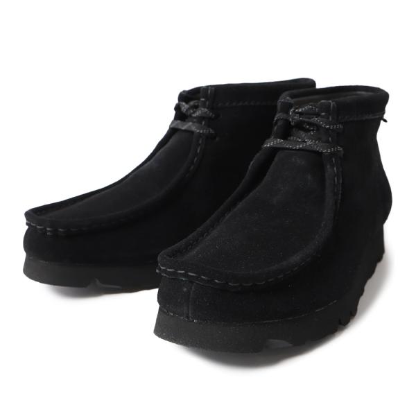 Clarks クラークス ワラビー シューズ ゴアテックス スエード ブーツ W Wallabee BOOTS GORE-TEX Black Suede ( レディース ウィメンズ 26168586 )