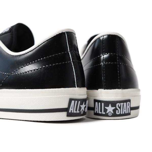 CONVERSE コンバース ワンスター レザー スニーカー ONE STAR J MADE IN JAPAN BLACK/WHITE ( 黒 ブラック メンズ LEATHER 32346511 )_2
