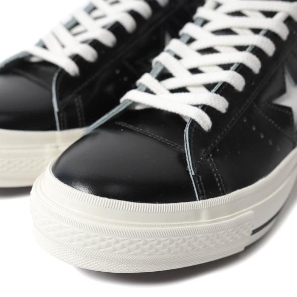 CONVERSE コンバース ワンスター レザー スニーカー ONE STAR J MADE IN JAPAN BLACK/WHITE ( 黒 ブラック メンズ LEATHER 32346511 )_3