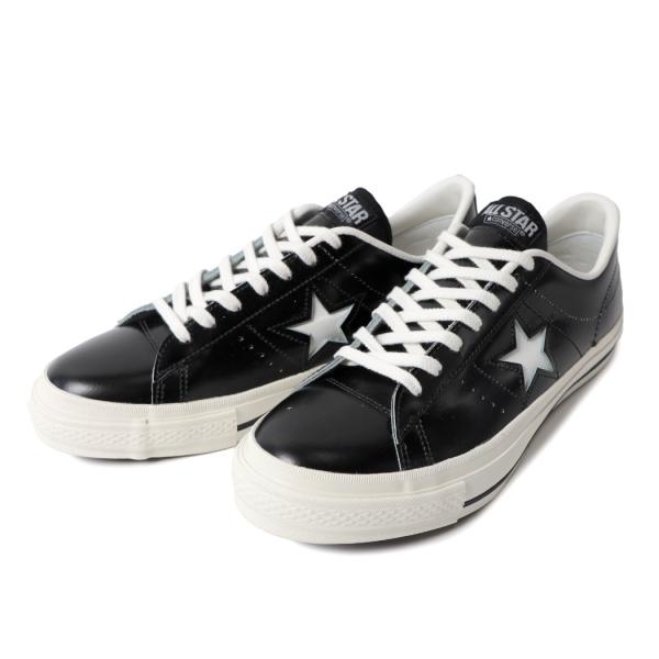 CONVERSE コンバース ワンスター レザー スニーカー ONE STAR J MADE IN JAPAN BLACK/WHITE ( 黒 ブラック メンズ LEATHER 32346511 )_7