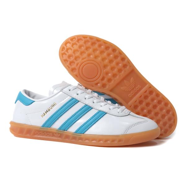 adidas アディダス ハンブルグ スニーカー HUMBURG W White Blue Gum ( 白 青 ホワイト ブルー ハンバーグ レディース ウィメンズ JI2625 ) adidas アディダス ハンブルグ スニーカー HUMBURG W White Blue Gum