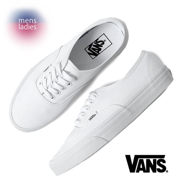VANS バンズ オーセンティック スニーカー AUTHENTIC TRUE WHITE ( ヴァンズ 白 ホワイト メンズ レディース ウィメンズ 国内正規品 VN000EE3W00 )