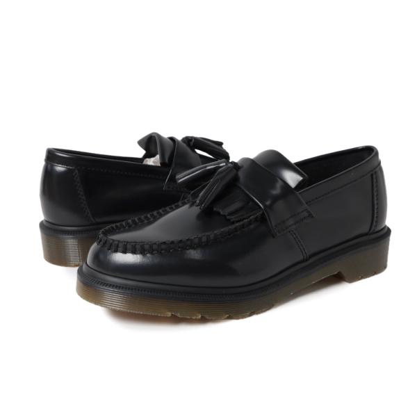 Dr.Martens ドクターマーチン アドリアン レザー ローファー シューズ ADRIAN BLACK ( 厚底 黒 タッセル ブラック レディース ウィメンズ 14573001 )