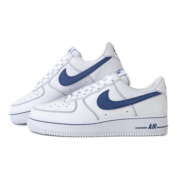 NIKE ナイキ エアフォース ロー スニーカー AIR FORCE 1 ’07 LV8 BLUE STITCH ( 白 ホワイト 青 ブルーステッチ メンズ HQ2037-100 )