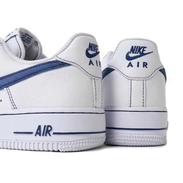 NIKE ナイキ エアフォース ロー スニーカー AIR FORCE 1 ’07 LV8 BLUE STITCH ( 白 ホワイト 青 ブルーステッチ メンズ HQ2037-100 )