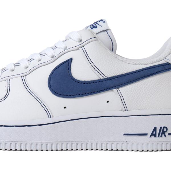 NIKE ナイキ エアフォース ロー スニーカー AIR FORCE 1 ’07 LV8 BLUE STITCH ( 白 ホワイト 青 ブルーステッチ メンズ HQ2037-100 )