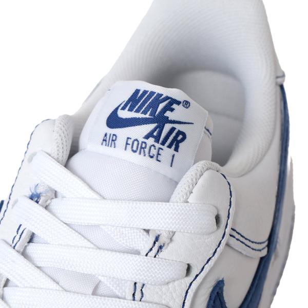 NIKE ナイキ エアフォース ロー スニーカー AIR FORCE 1 ’07 LV8 BLUE STITCH ( 白 ホワイト 青 ブルーステッチ メンズ HQ2037-100 )