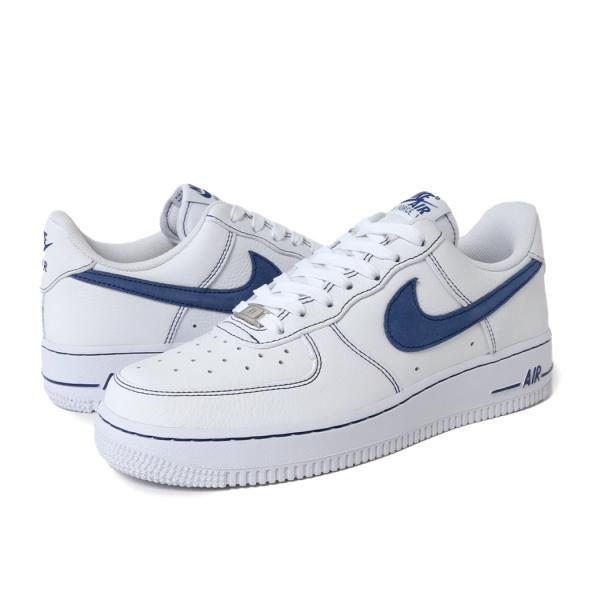 NIKE ナイキ エアフォース ロー スニーカー AIR FORCE 1 ’07 LV8 BLUE STITCH ( 白 ホワイト 青 ブルーステッチ メンズ HQ2037-100 )