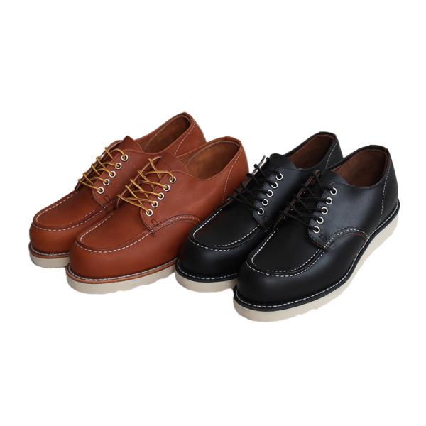 RED WING レッドウィング クラシックモック オックスフォード ワーク ブーツ CLASSIC MOC OXFORD BLACK PRAIRIE ( USA製 黒 ブラック レザー 8090 )_11