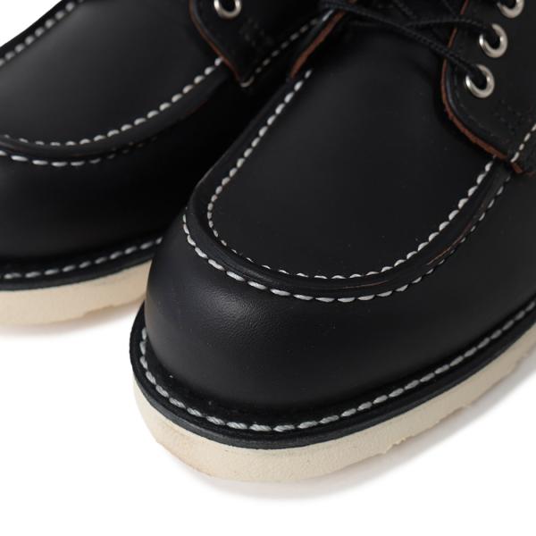 RED WING レッドウィング クラシックモック オックスフォード ワーク ブーツ CLASSIC MOC OXFORD BLACK PRAIRIE ( USA製 黒 ブラック レザー 8090 )_3