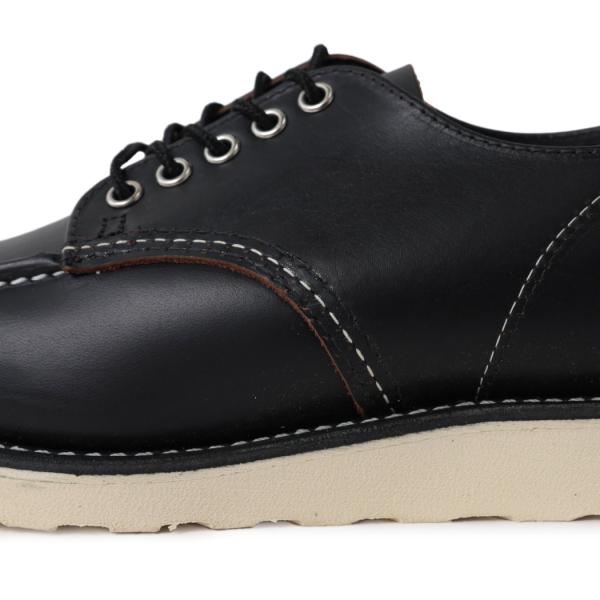 RED WING レッドウィング クラシックモック オックスフォード ワーク ブーツ CLASSIC MOC OXFORD BLACK PRAIRIE ( USA製 黒 ブラック レザー 8090 )_5