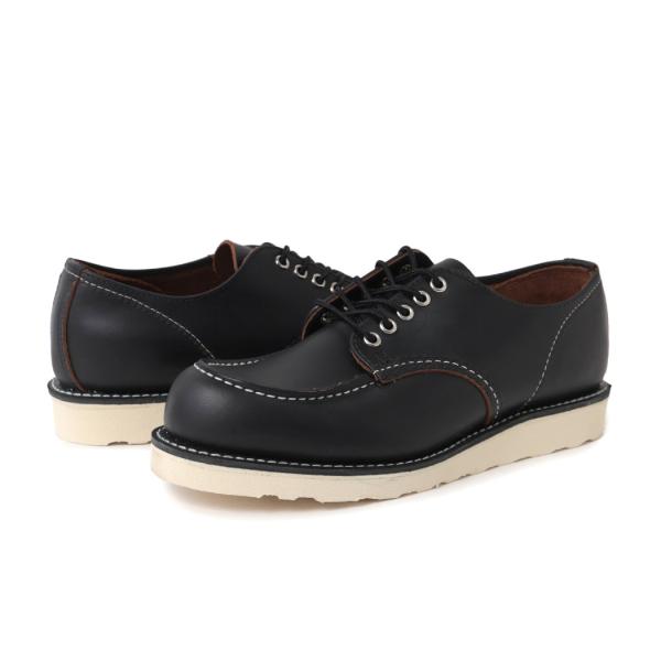 RED WING レッドウィング クラシックモック オックスフォード ワーク ブーツ CLASSIC MOC OXFORD BLACK PRAIRIE ( USA製 黒 ブラック レザー 8090 )_7