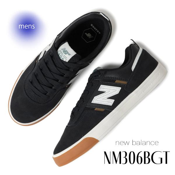 海外限定 NEW BALANCE ニューバランス ヌメリック 306 スニーカー NUMERIC NM306BGT BLACK/WHITE ( 日本未発売 黒 ブラック WHITE 白 skate スケート )