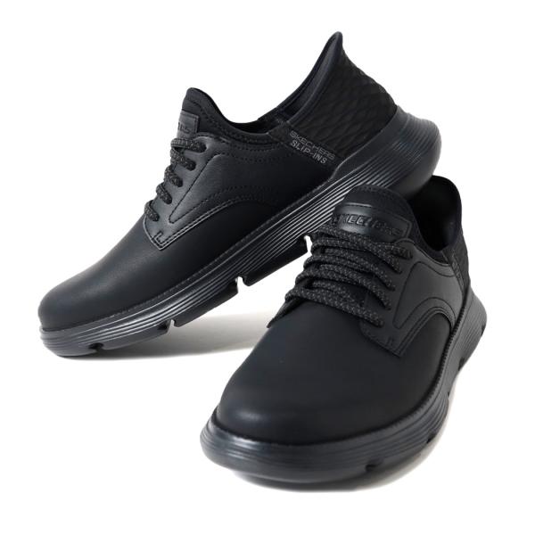 SKECHERS スケッチャーズ ガルザ カービン ビジネス シューズ GARZA - GERVIN BLACK ( スリップインズ SLIP INS 黒 ブラック メンズ 205046-BBK )_9