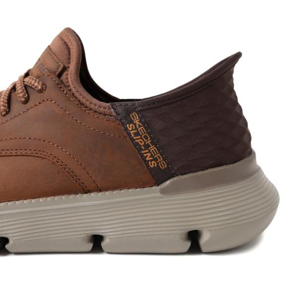 SKECHERS スケッチャーズ ガルザ カービン ビジネス シューズ GARZA - GERVIN BROWN ( スリップインズ SLIP INS 茶色 ブラウン メンズ 205046-CDB )_5